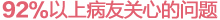 病友最关心的问题